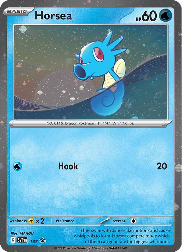 Horsea (SVP137) (Cosmo Holo) [Scarlet & Violet: Black Star Promos] | Galaxy Games LLC