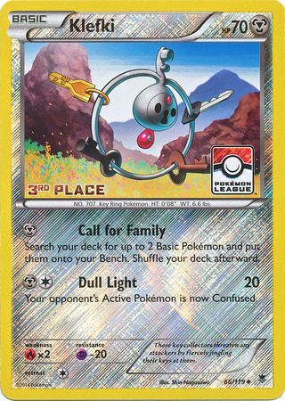 Klefki (66/119) (League Promo 3rd Place) [XY: Phantom Forces] | Galaxy Games LLC
