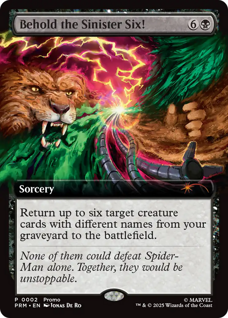 Behold the Sinister Six! Art Card (7/54) [Marvel's Spider-Man Art Series] | Galaxy Games LLC