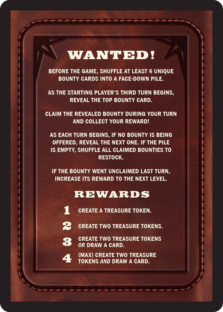 Bounty: Sleepy Sovka // Bounty Rules Double-Sided Token [Outlaws of Thunder Junction Commander Tokens] | Galaxy Games LLC