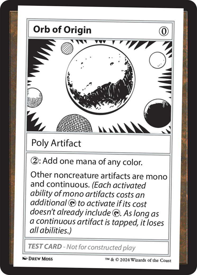 Orb of Origin [Mystery Booster 2 Playtest Cards] | Galaxy Games LLC