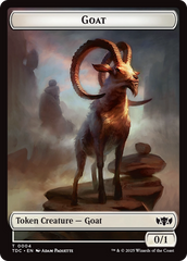 Plant // Goat Double-Sided Token [Tarkir: Dragonstorm Commander Tokens] | Galaxy Games LLC