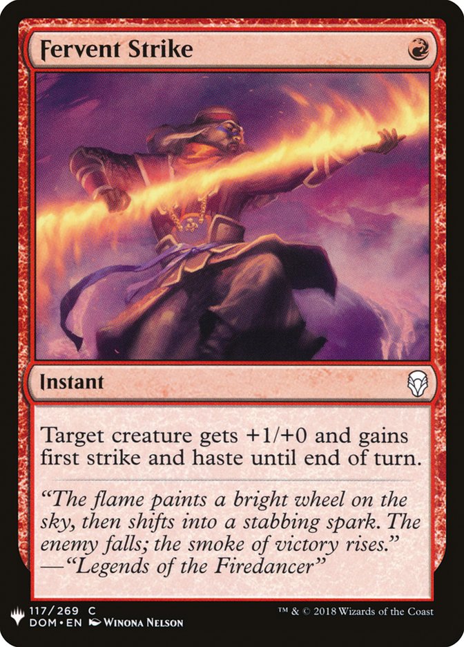 Fervent Strike [Mystery Booster] | Galaxy Games LLC