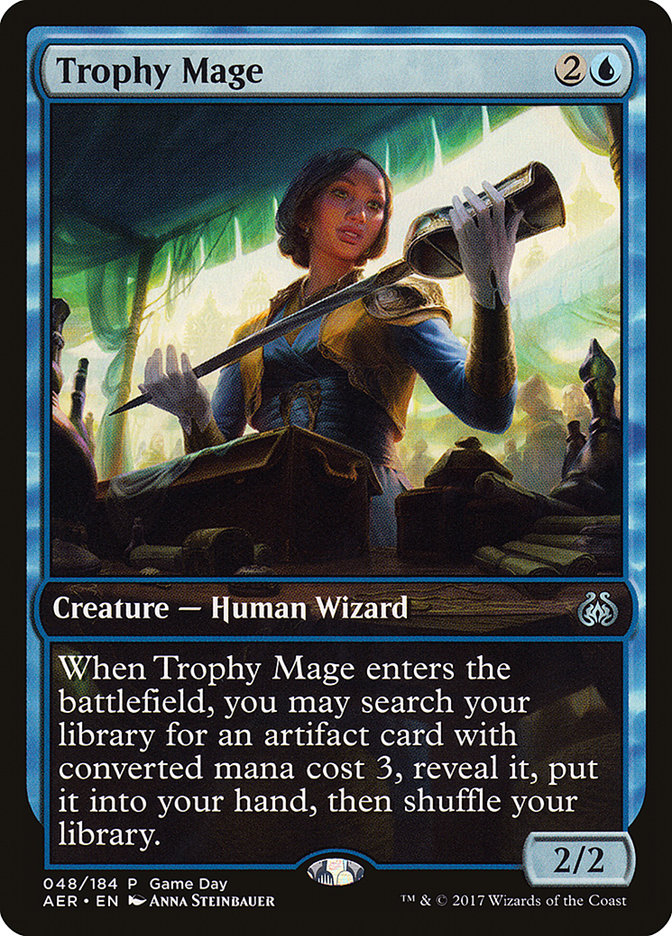 Trophy Mage (Game Day) [Aether Revolt Promos] | Galaxy Games LLC