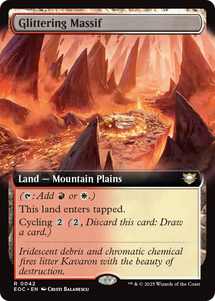 Glittering Massif (Extended Art) [Edge of Eternities Commander] | Galaxy Games LLC