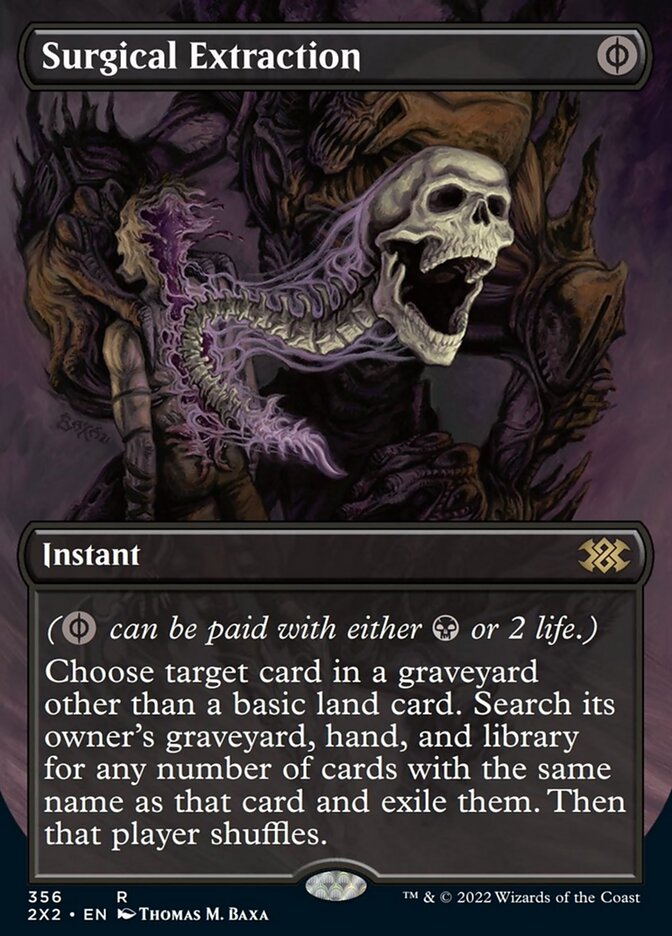 Surgical Extraction (Borderless Alternate Art) [Double Masters 2022] | Galaxy Games LLC