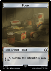 Warrior // Food (0012) Double-Sided Token [Fallout Tokens] | Galaxy Games LLC
