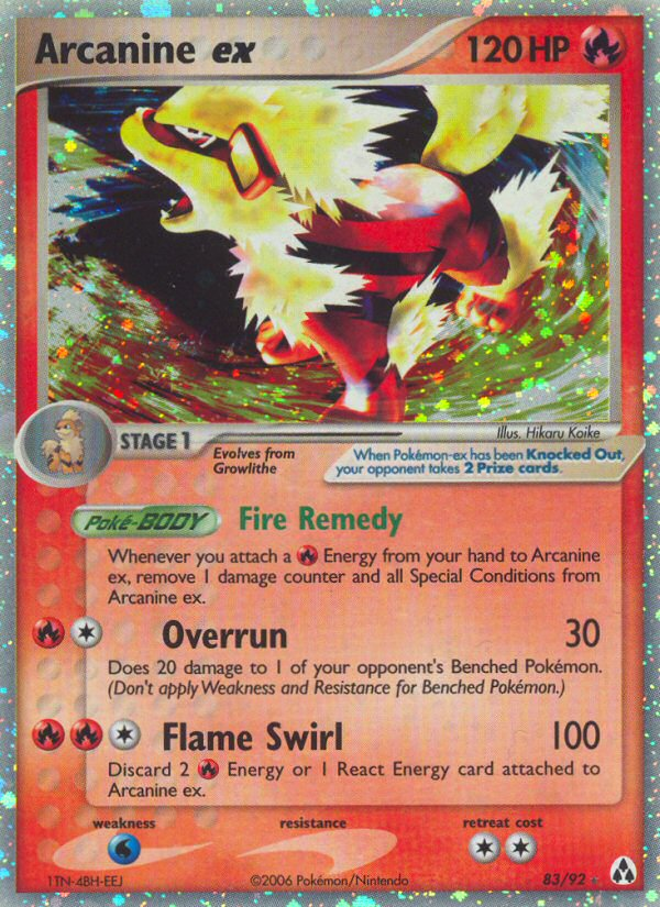 Arcanine ex (83/92) [EX: Legend Maker] | Galaxy Games LLC