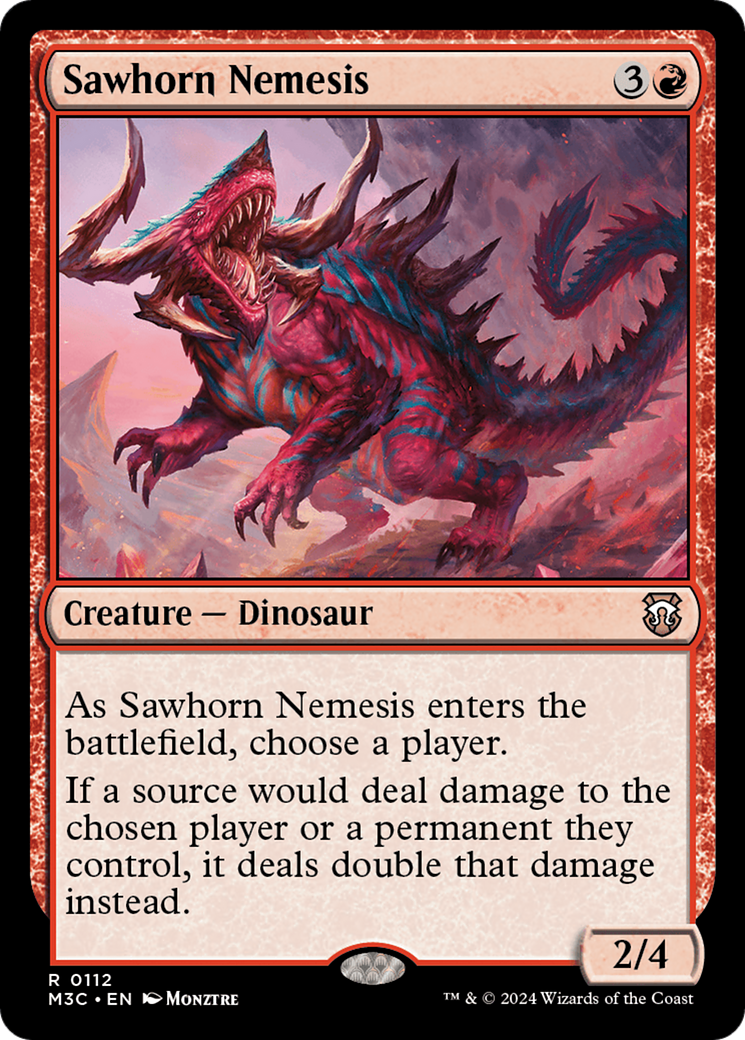 Sawhorn Nemesis [Modern Horizons 3 Commander] | Galaxy Games LLC