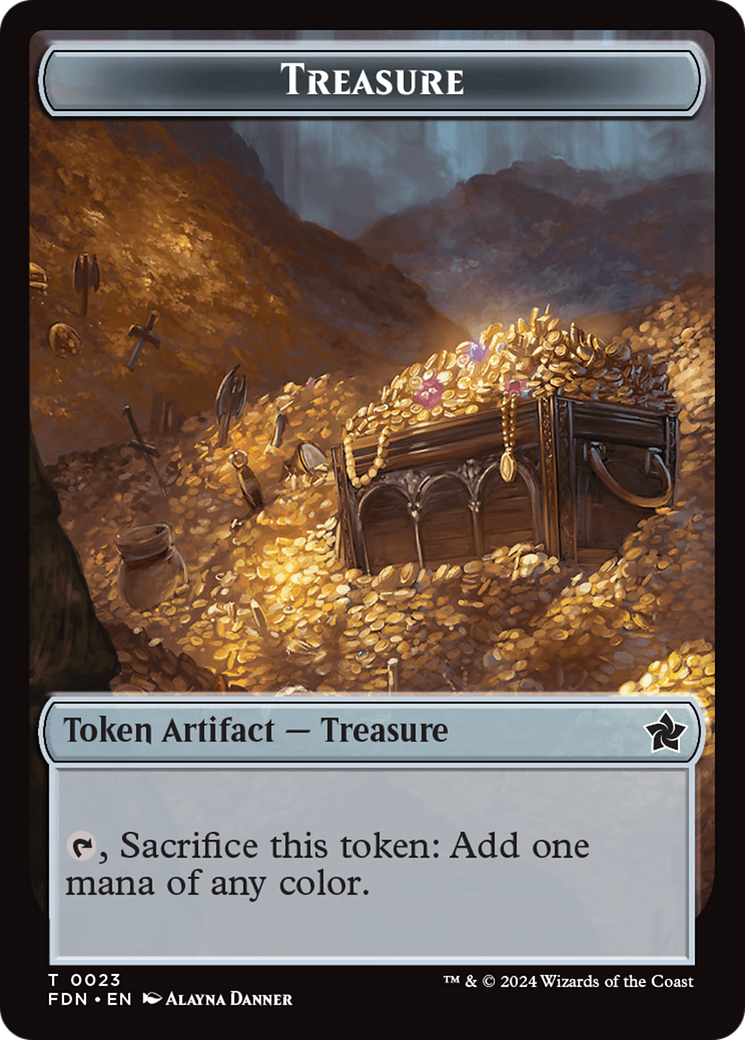 Food // Treasure Double-Sided Token [Foundations Tokens] | Galaxy Games LLC