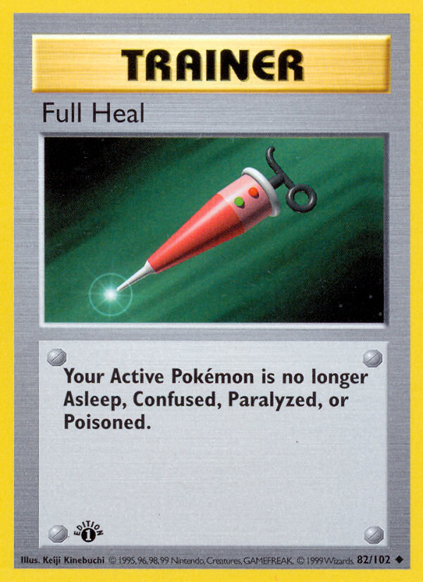 Full Heal (82/102) (Shadowless) [Base Set 1st Edition] | Galaxy Games LLC