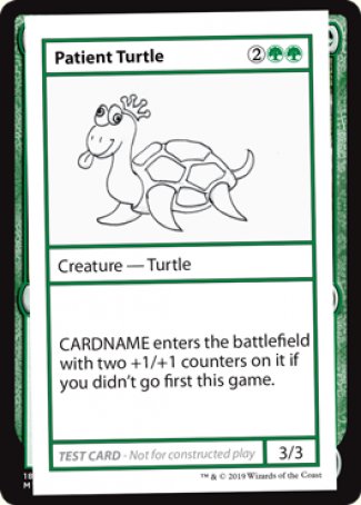 Patient Turtle (2021 Edition) [Mystery Booster Playtest Cards] | Galaxy Games LLC