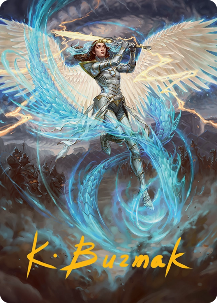 Elspeth, Storm Slayer Art Card (49/54) [Tarkir: Dragonstorm Art Series] | Galaxy Games LLC