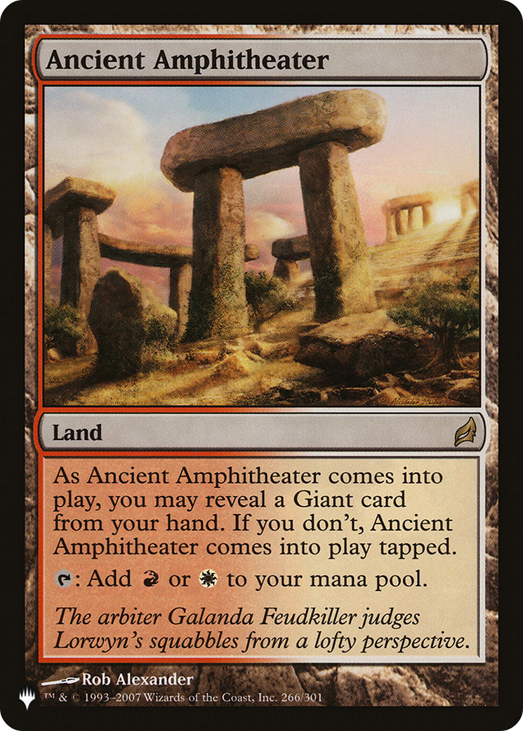 Ancient Amphitheater (LRW) [The List] | Galaxy Games LLC