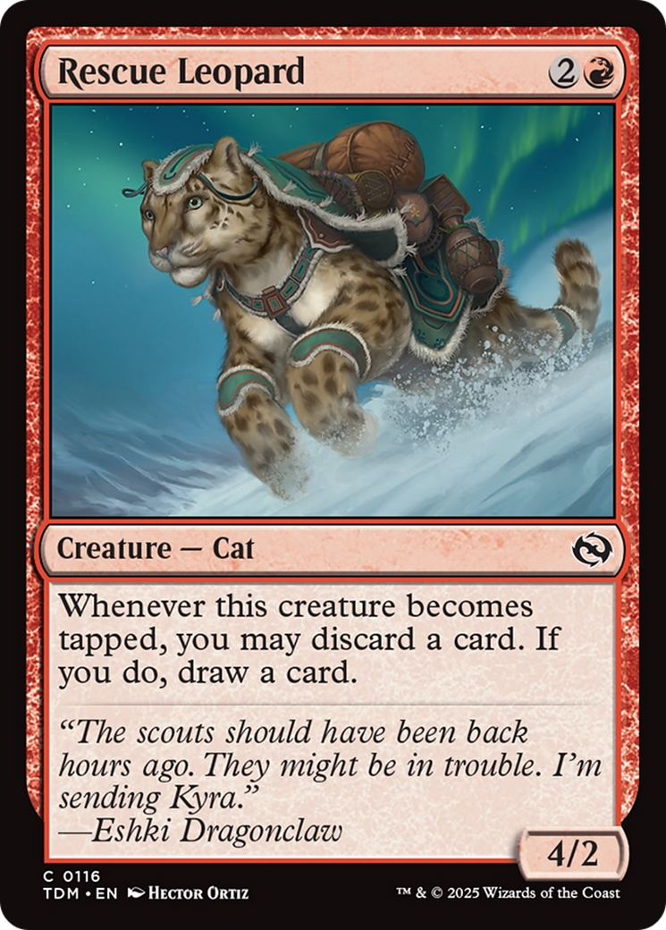 Rescue Leopard [Tarkir: Dragonstorm] | Galaxy Games LLC