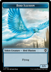 Bird Illusion // Elemental (0014) Double-Sided Token [Outlaws of Thunder Junction Commander Tokens] | Galaxy Games LLC