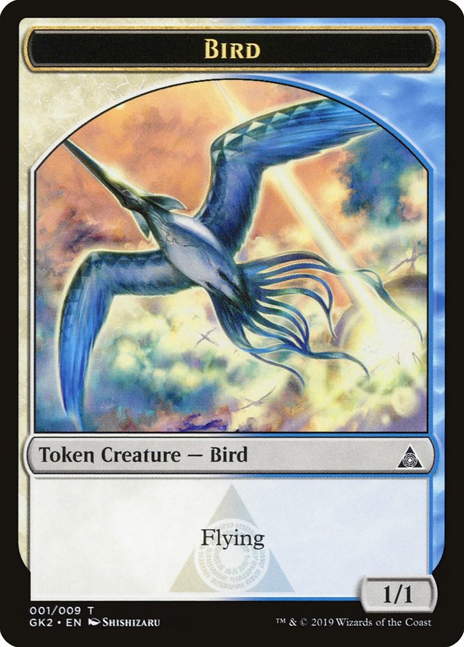 Bird // Thopter Double-Sided Token [Ravnica Allegiance Guild Kit Tokens] | Galaxy Games LLC