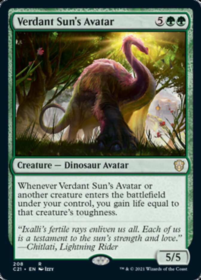 Verdant Sun's Avatar [Commander 2021] | Galaxy Games LLC