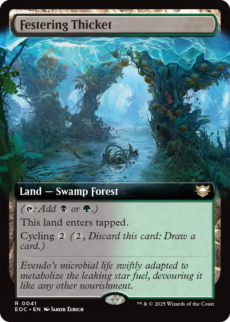 Festering Thicket (Extended Art) [Edge of Eternities Commander] | Galaxy Games LLC