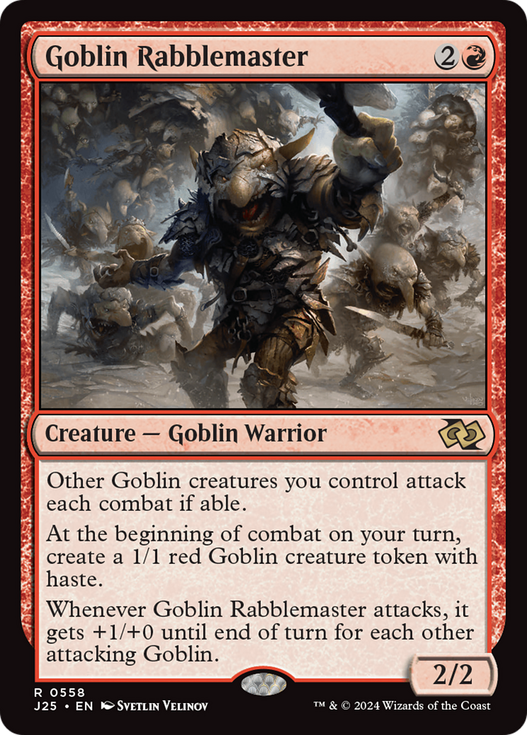 Goblin Rabblemaster [Foundations Jumpstart] | Galaxy Games LLC