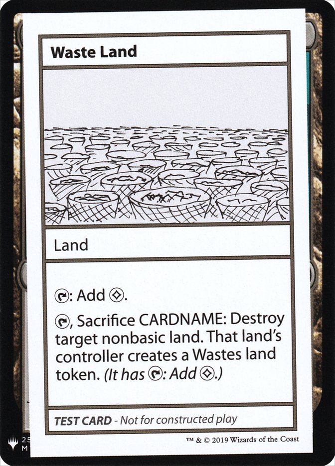 Waste Land [Mystery Booster Playtest Cards] | Galaxy Games LLC