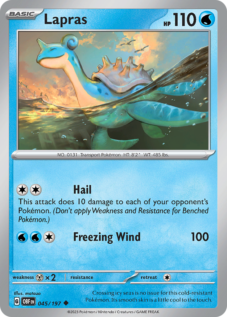 Lapras (045/197) [Scarlet & Violet: Obsidian Flames] | Galaxy Games LLC