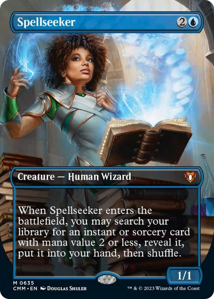 Spellseeker (Borderless Alternate Art) [Commander Masters] | Galaxy Games LLC