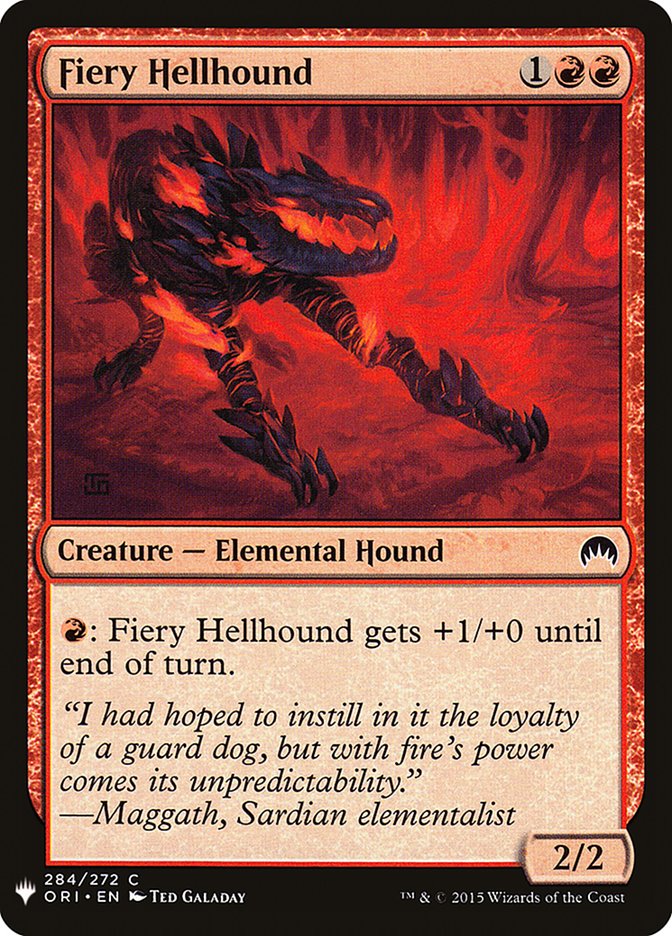 Fiery Hellhound [Mystery Booster] | Galaxy Games LLC