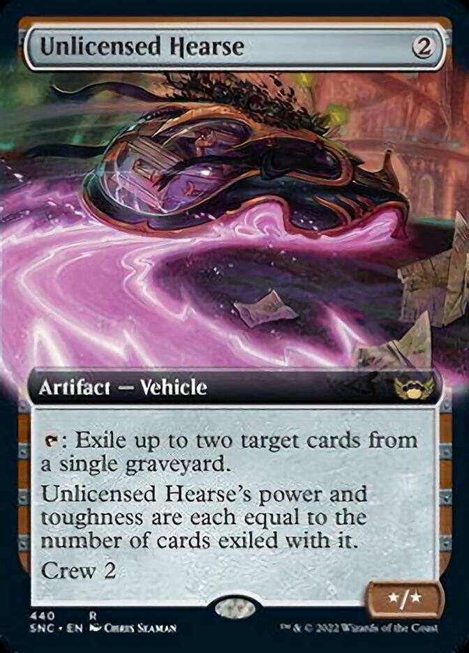 Unlicensed Hearse (Extended Art) [Streets of New Capenna] | Galaxy Games LLC