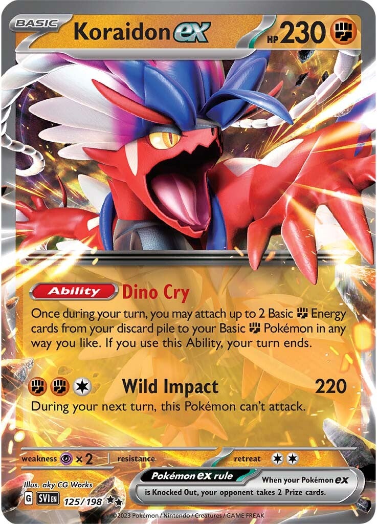 Koraidon ex (125/198) [Scarlet & Violet: Base Set] | Galaxy Games LLC