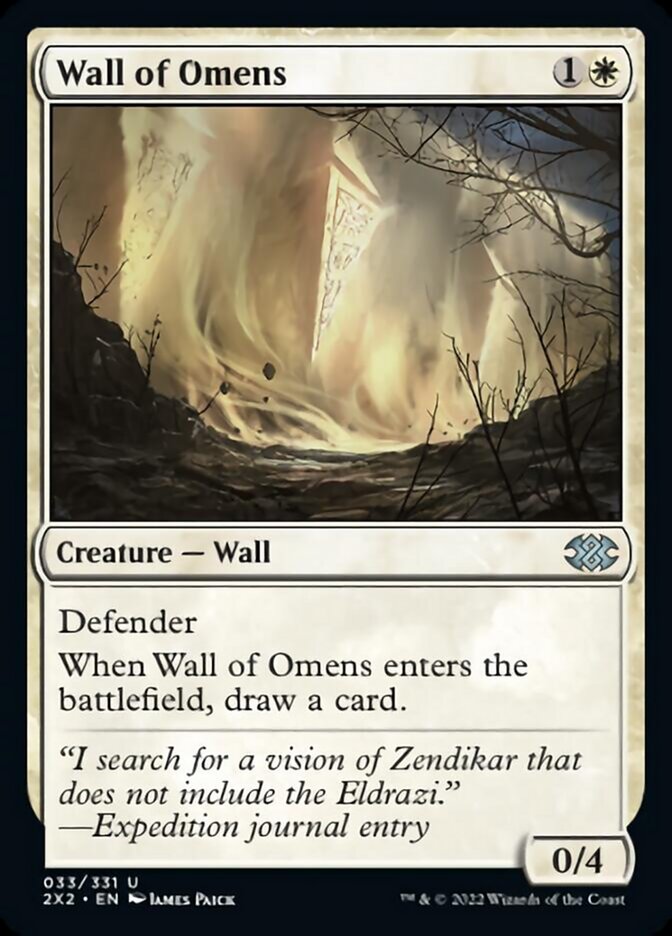 Wall of Omens [Double Masters 2022] | Galaxy Games LLC