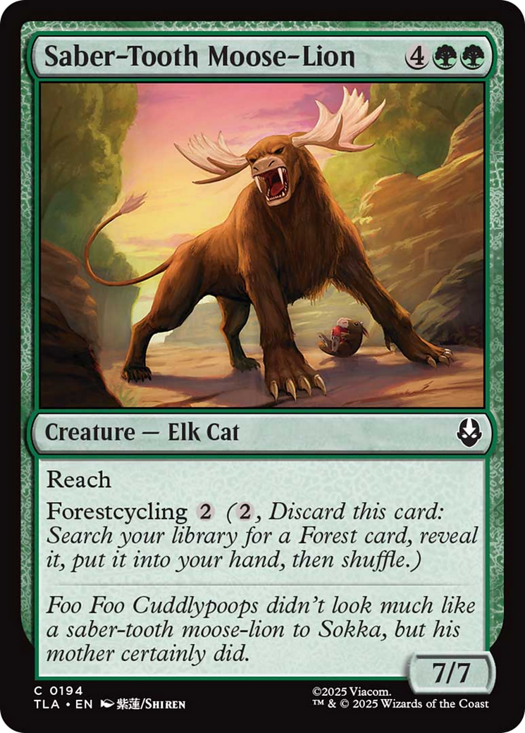 Saber-Tooth Moose-Lion [Avatar: The Last Airbender] | Galaxy Games LLC