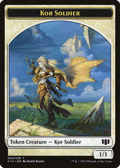 Kor Soldier // Pegasus Double-Sided Token [Commander 2014 Tokens] | Galaxy Games LLC
