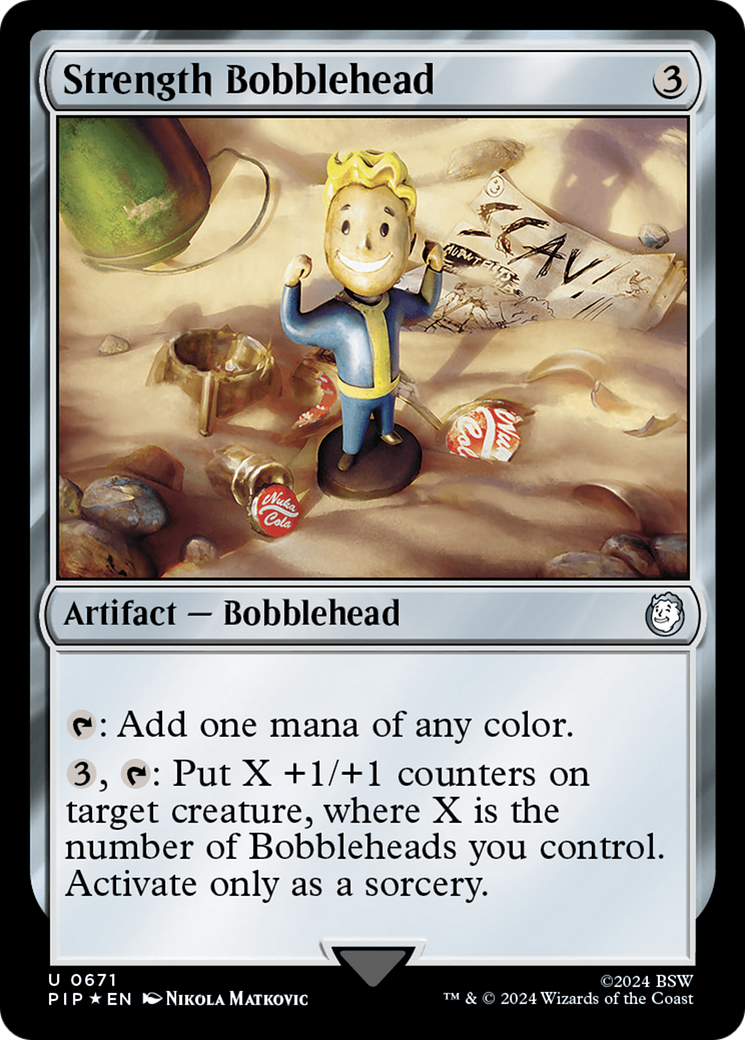 Strength Bobblehead (Surge Foil) [Fallout] | Galaxy Games LLC