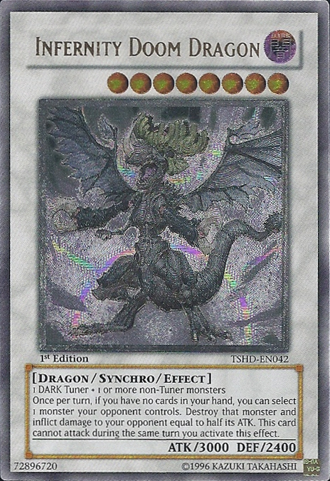 Infernity Doom Dragon [TSHD-EN042] Ultimate Rare | Galaxy Games LLC