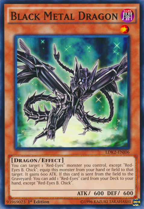 Black Metal Dragon [LDK2-ENJ06] Common | Galaxy Games LLC