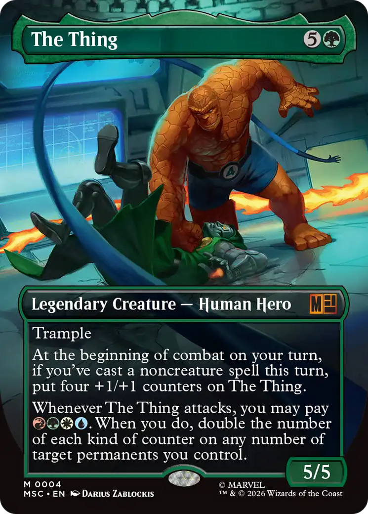 The Thing (Borderless) [Marvel Super Heroes Commander] | Galaxy Games LLC