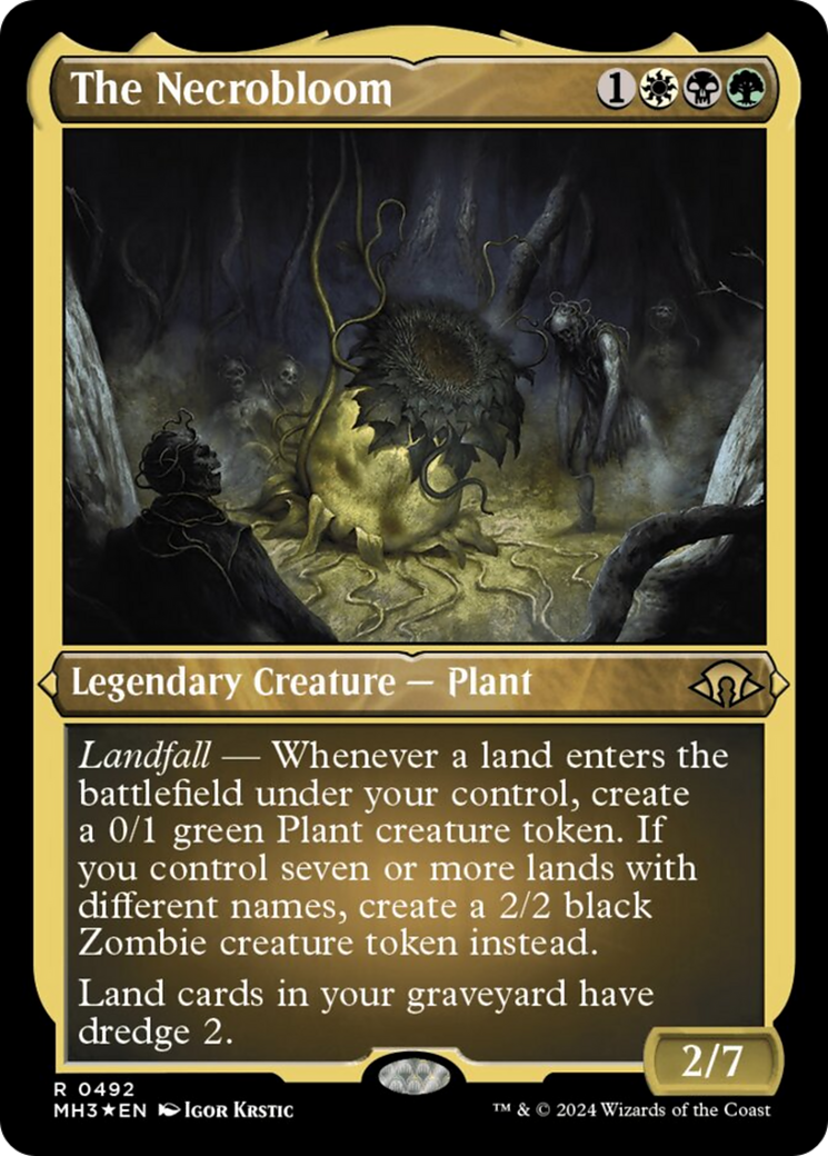 The Necrobloom (Foil Etched) [Modern Horizons 3] | Galaxy Games LLC