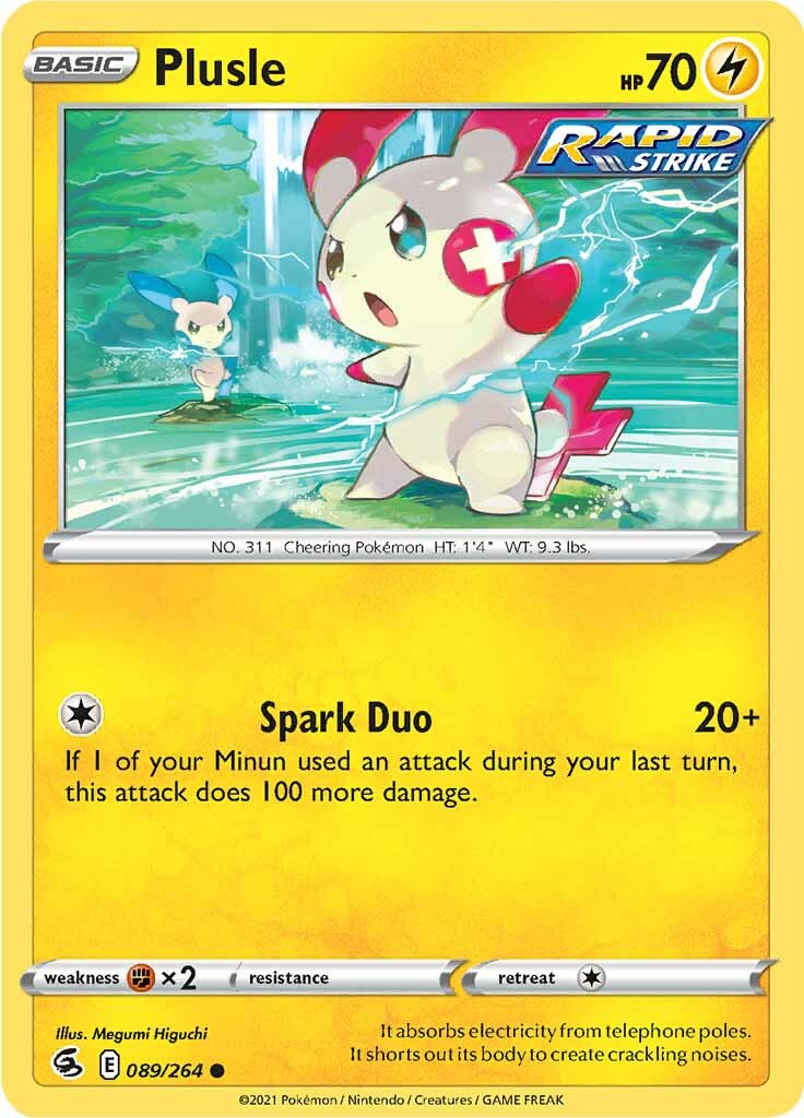 Plusle (089/264) [Sword & Shield: Fusion Strike] | Galaxy Games LLC