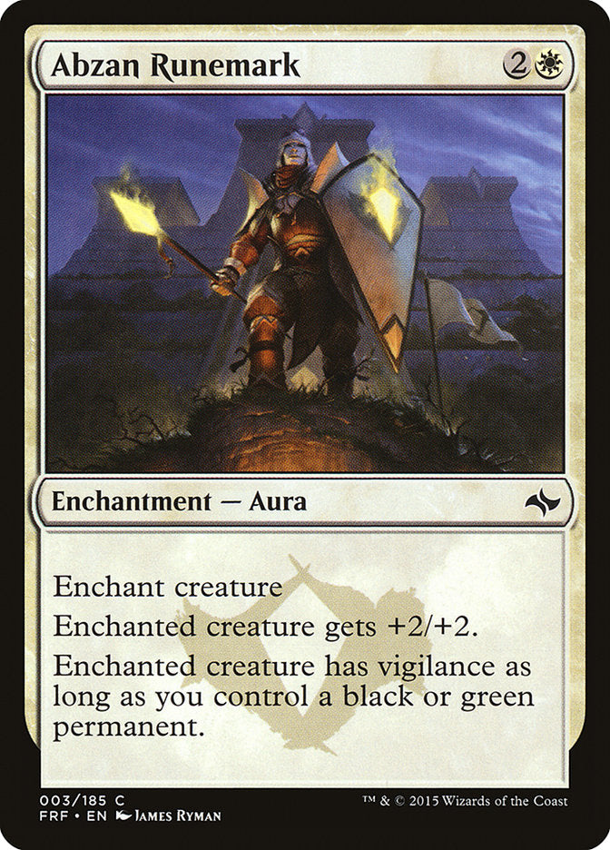 Abzan Runemark [Fate Reforged] | Galaxy Games LLC