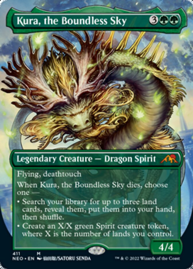 Kura, the Boundless Sky (Borderless Alternate Art) [Kamigawa: Neon Dynasty] | Galaxy Games LLC