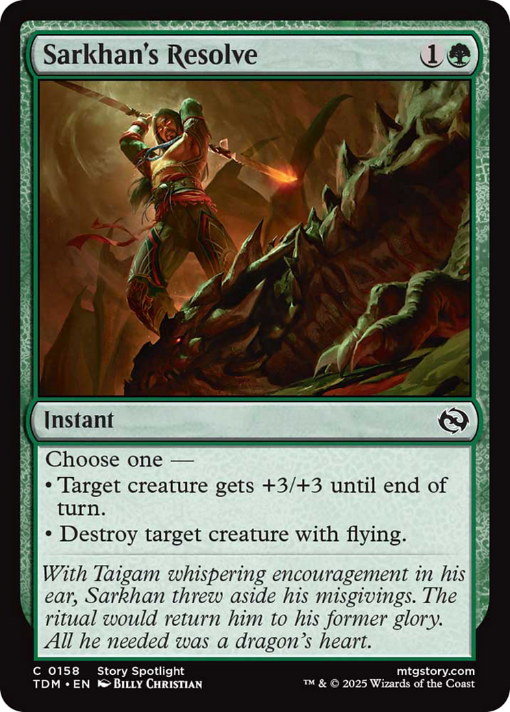 Sarkhan's Resolve [Tarkir: Dragonstorm] | Galaxy Games LLC