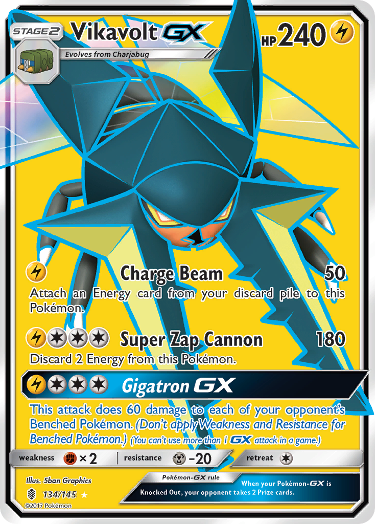 Vikavolt GX (134/145) [Sun & Moon: Guardians Rising] | Galaxy Games LLC