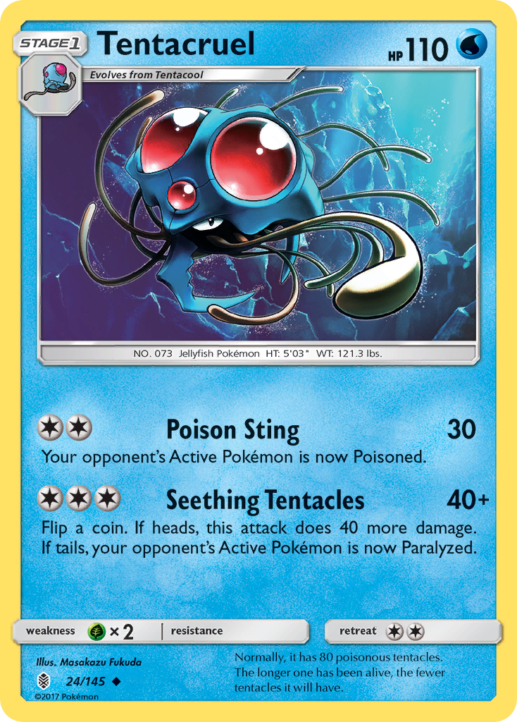 Tentacruel (24/145) [Sun & Moon: Guardians Rising] | Galaxy Games LLC