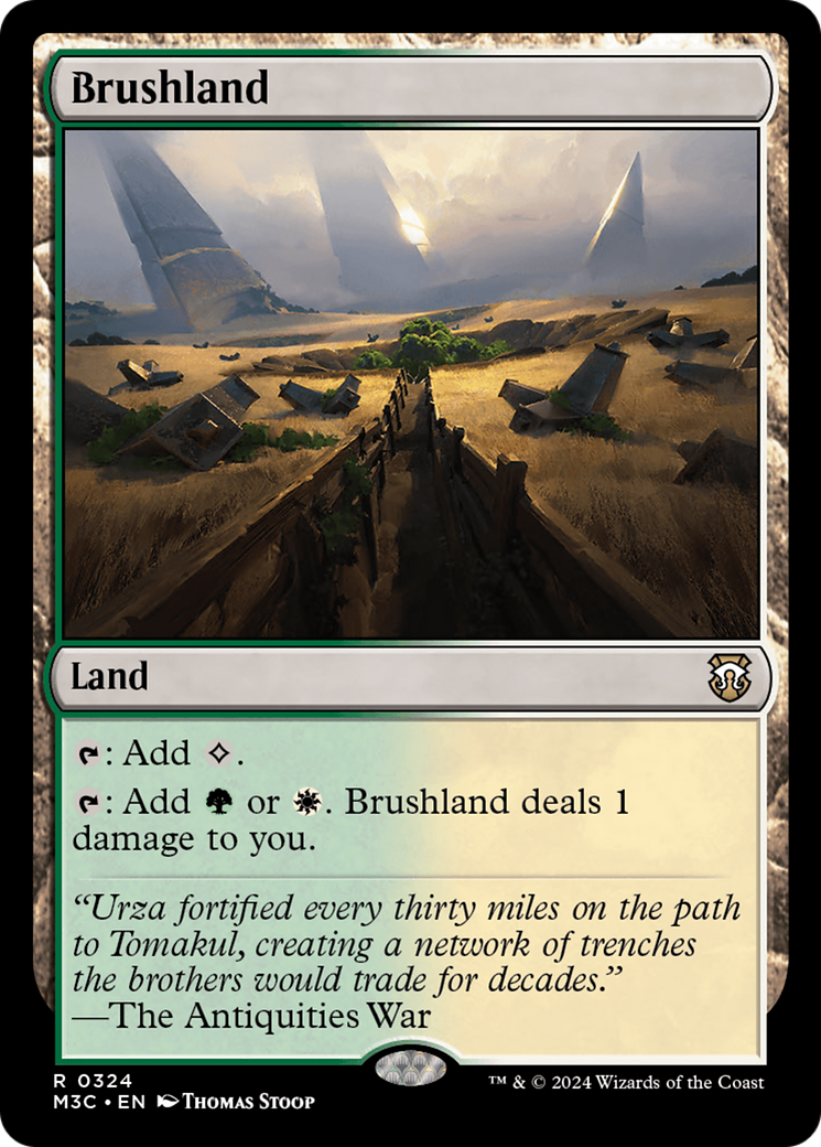 Brushland (Ripple Foil) [Modern Horizons 3 Commander] | Galaxy Games LLC