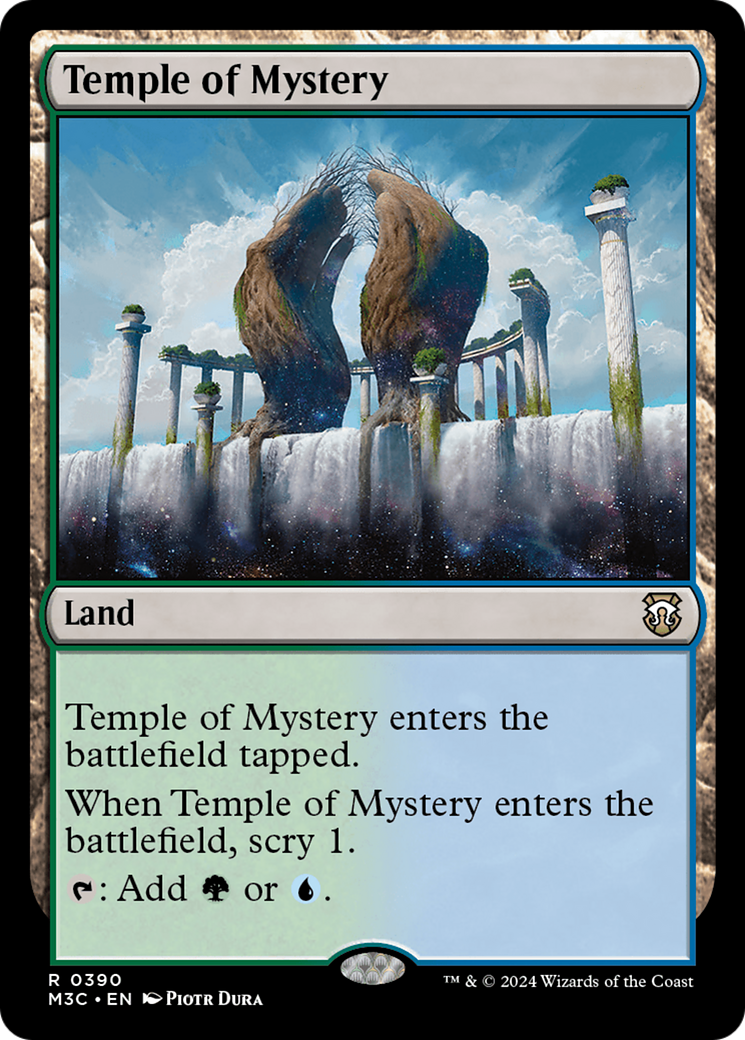 Temple of Mystery (Ripple Foil) [Modern Horizons 3 Commander] | Galaxy Games LLC
