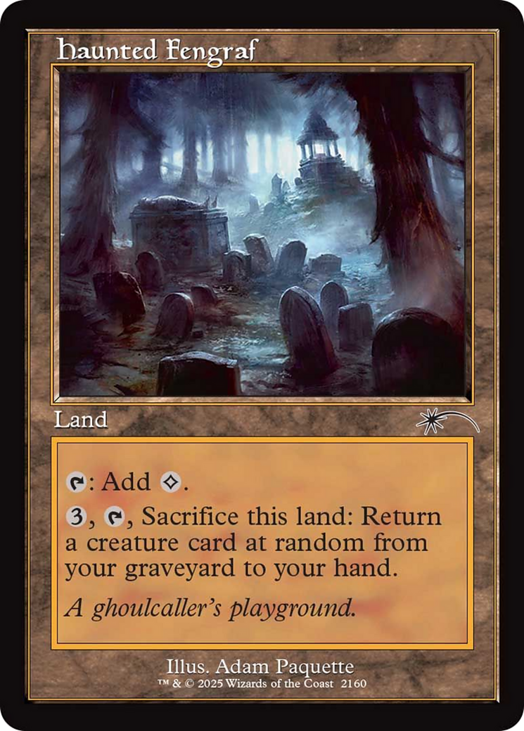 Haunted Fengraf (Retro Frame) [Secret Lair Drop Series] | Galaxy Games LLC