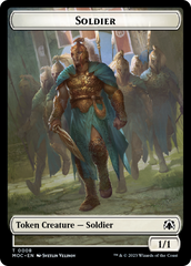 Vampire Knight // Soldier Double-Sided Token [March of the Machine Commander Tokens] | Galaxy Games LLC
