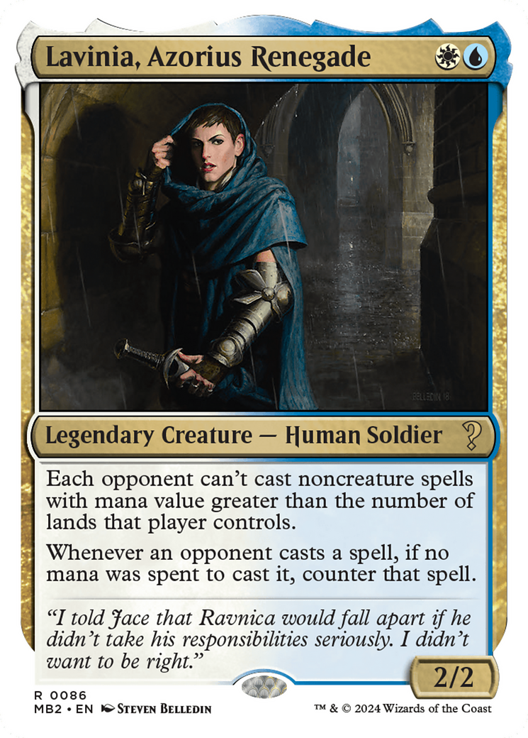 Lavinia, Azorius Renegade (White Border) [Mystery Booster 2] | Galaxy Games LLC