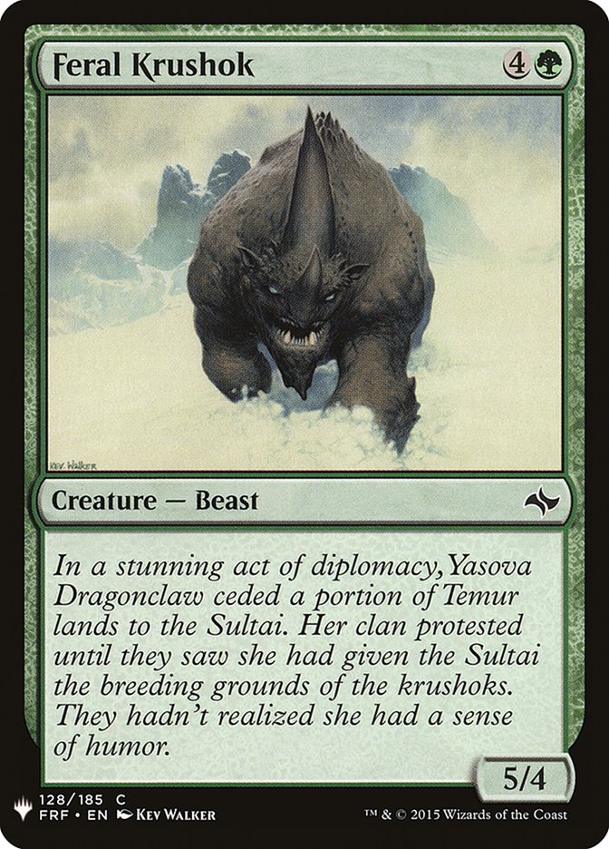 Feral Krushok [Mystery Booster] | Galaxy Games LLC